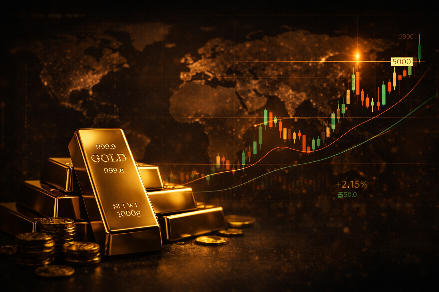 Tin tức giá vàng hôm nay: Thị trường biến động mạnh trước các yếu tố kinh tế toàn cầu